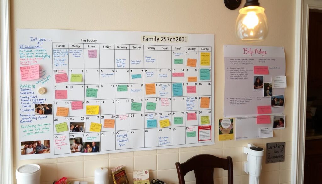 Familienkalender für Haushaltsplanung