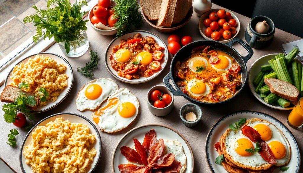 Herzhafte Frühstücksrezepte mit Eiern