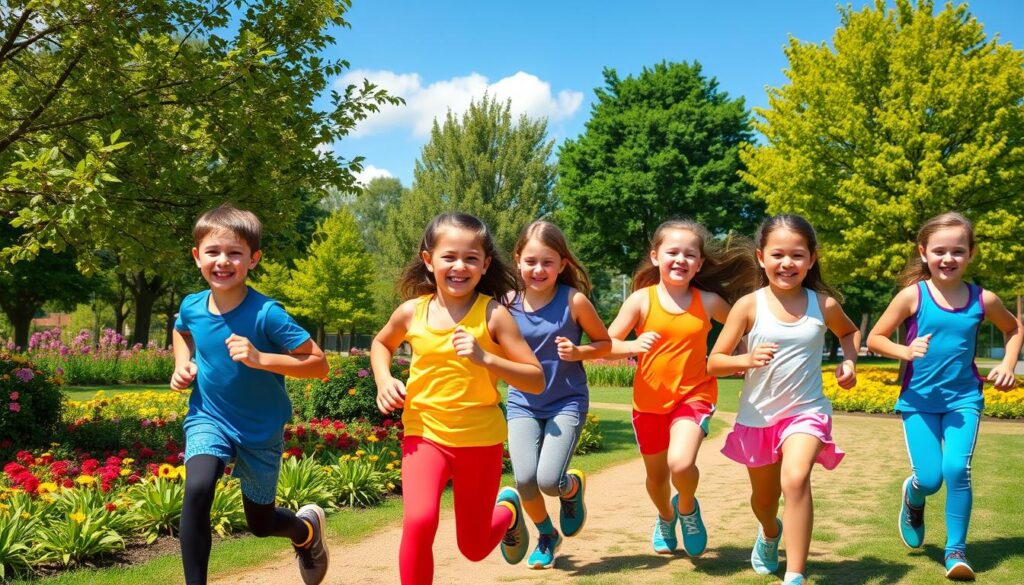 Kinder beim Laufen Kinder beim Laufen