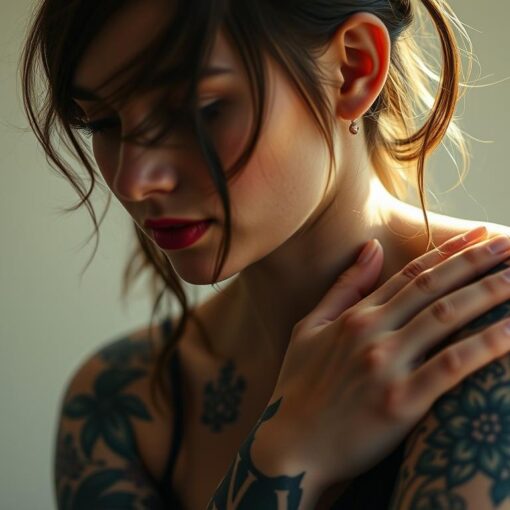 Frau Tattoo Familie