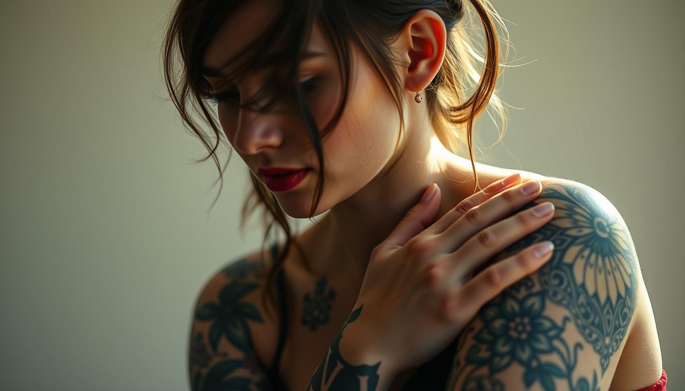 Frau Tattoo Familie