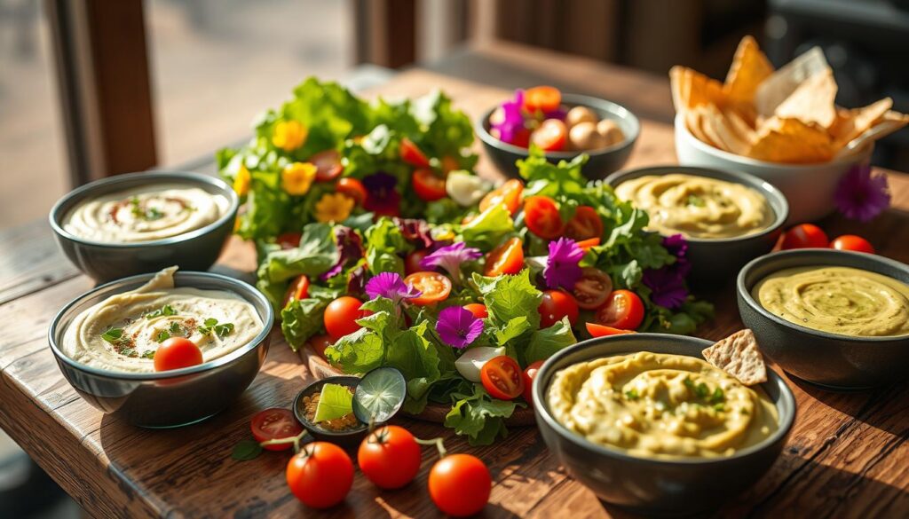 Salate und Snacks