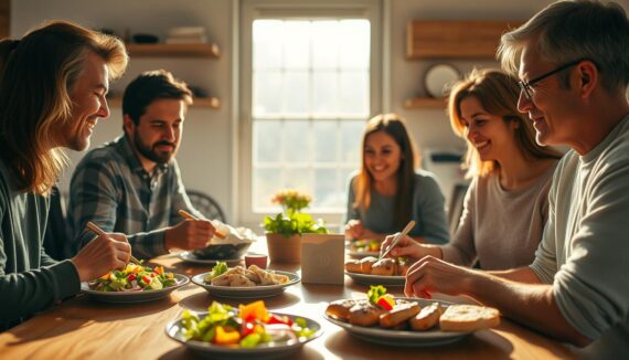 schnelles Mittagessen Familie