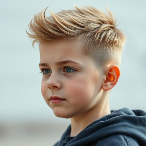freche kurz coole Jungs Frisuren