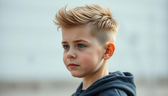 freche kurz coole Jungs Frisuren