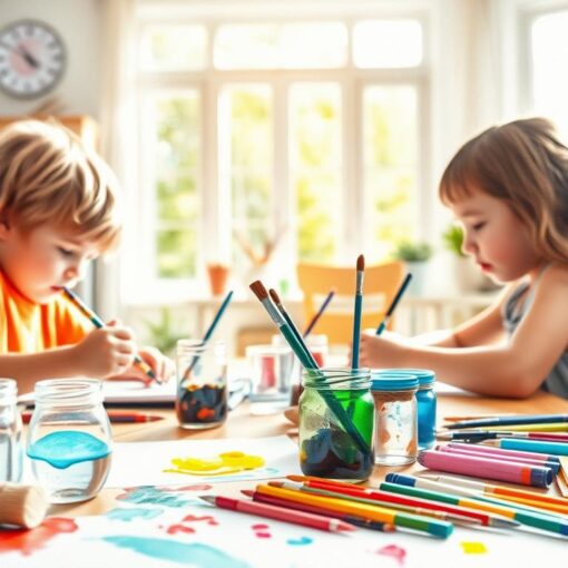 Aquarell malen mit Kindern