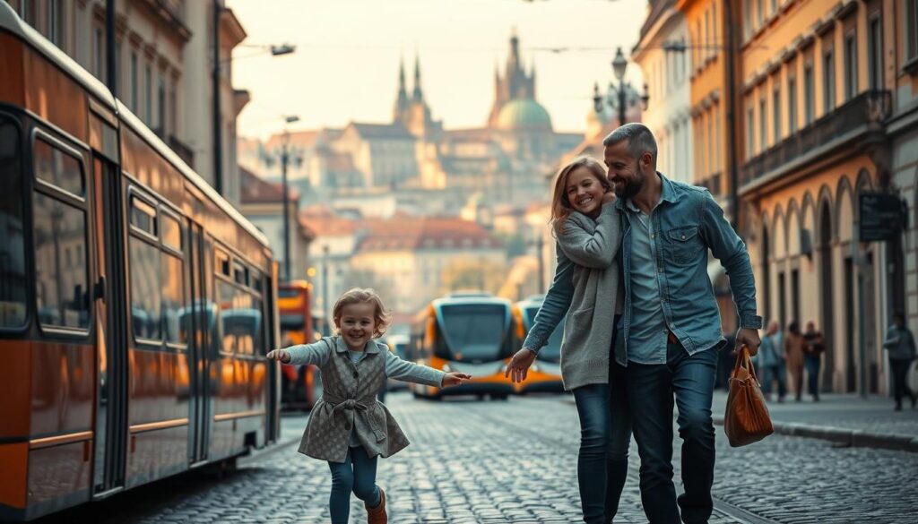 Familienurlaub in Prag Verkehrsmittel