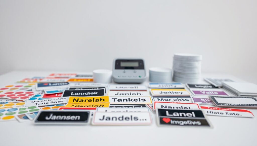 Namensaufkleber Kaufoptionen