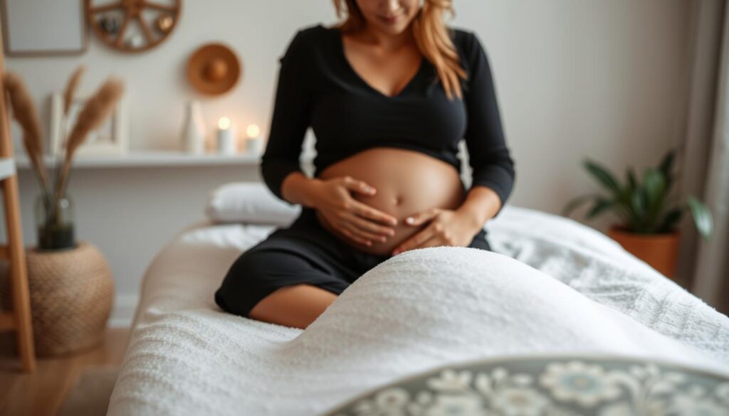 Schwangerschaftsmassage Zuhause