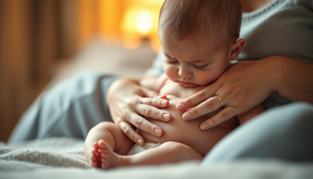 Babymassage bei Verstopfung