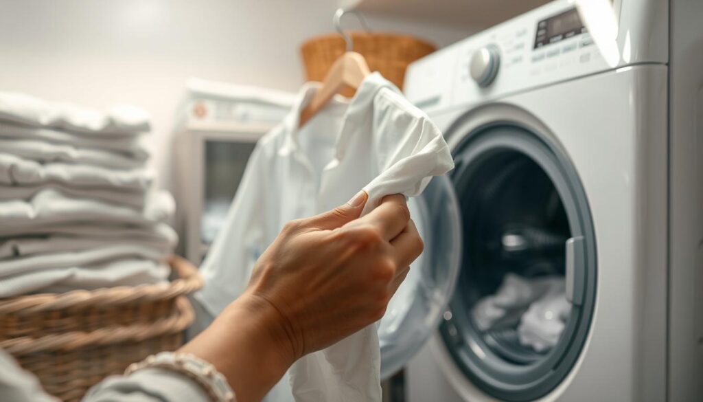 Wäschekontrolle vor dem Waschen Wäschekontrolle vor dem Waschen