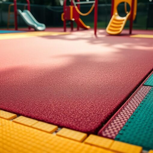 Gummimatten Spielplatz