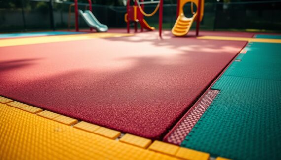 Gummimatten Spielplatz