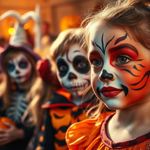 Halloween schminken Kinder