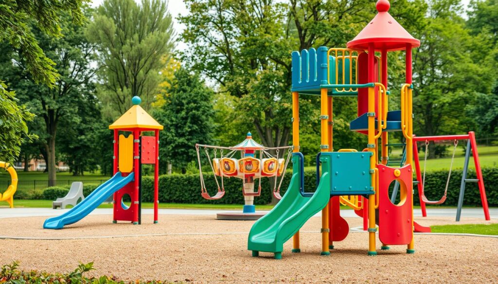 Kinderspielplatz Spielgeräte