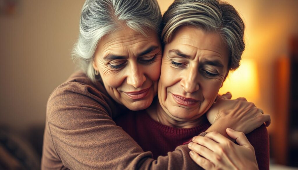 Mutter-Sohn Unterstützung in schwierigen Zeiten Mutter-Sohn Unterstützung in schwierigen Zeiten