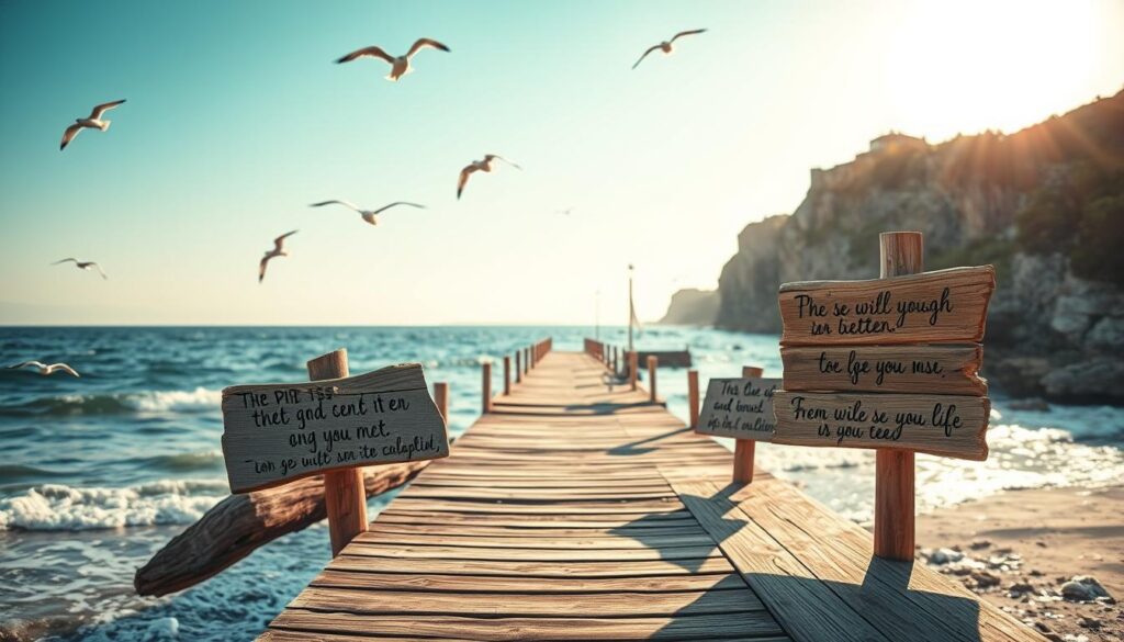 Die besten Meer Sprüche für Postkarten