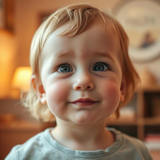 Kind rote Wangen kein Fieber