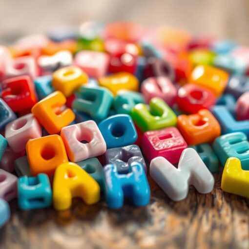 Buchstabenperlen