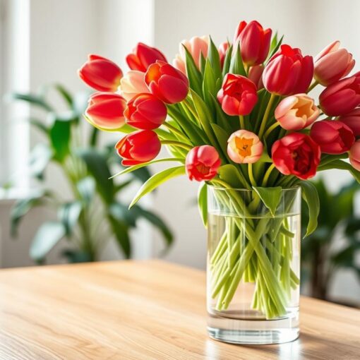 Vase für Tulpen