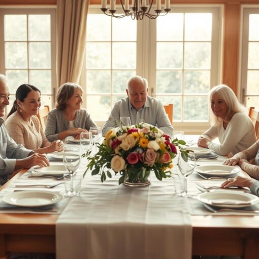 Sonntagsessen Familie