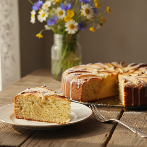 Apfelkuchen mit Hefeteig