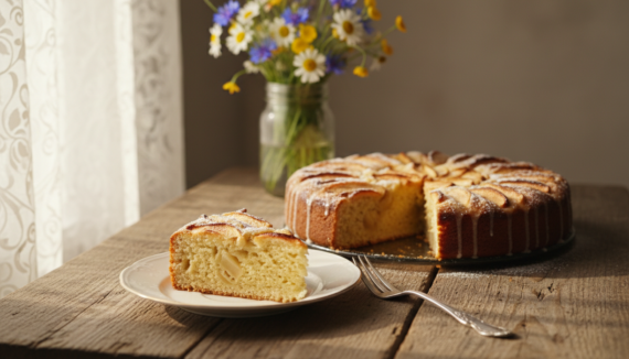 Apfelkuchen mit Hefeteig
