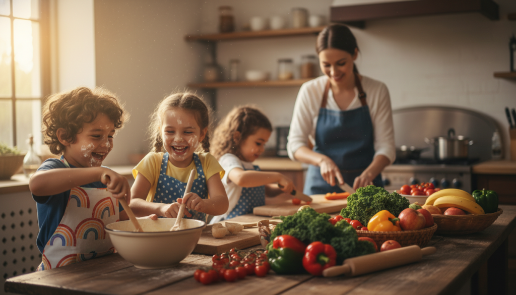 gemeinsames kochen mit kindern