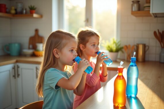 kinder ausreichend trinken-Titel
