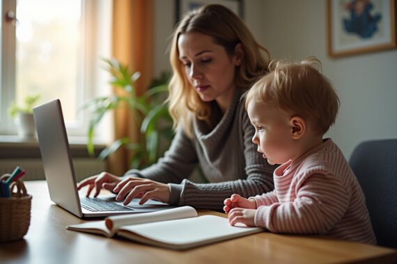 arbeiten trotz kleinkind familie-Titel