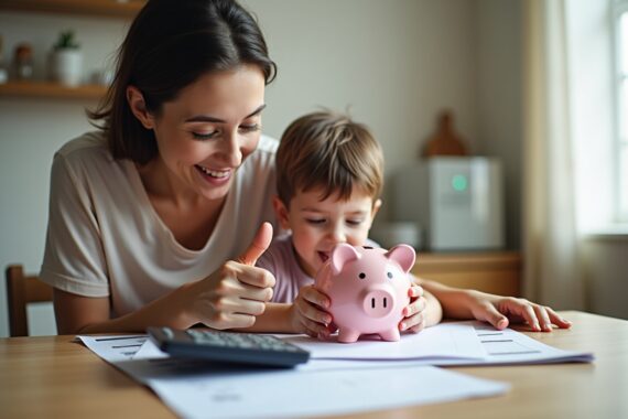 alleinerziehend geld sparen planen-Titel
